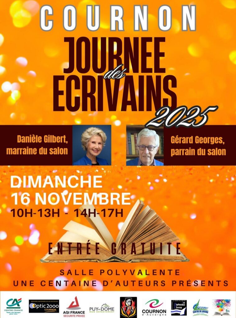 Affiche Journée des écrivains 2025 Cournon