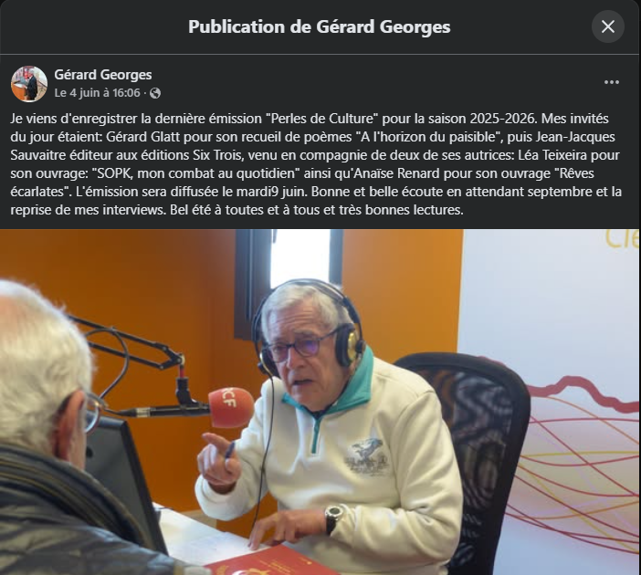 Gérard Georges sur RCF