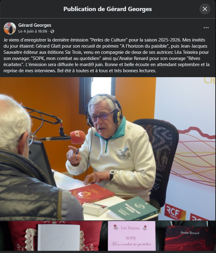 Gérard Georges sur RCF